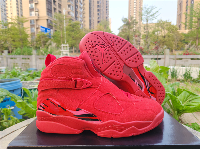 Men's Running Weapon Air Jordan 8 Shoes Red 008